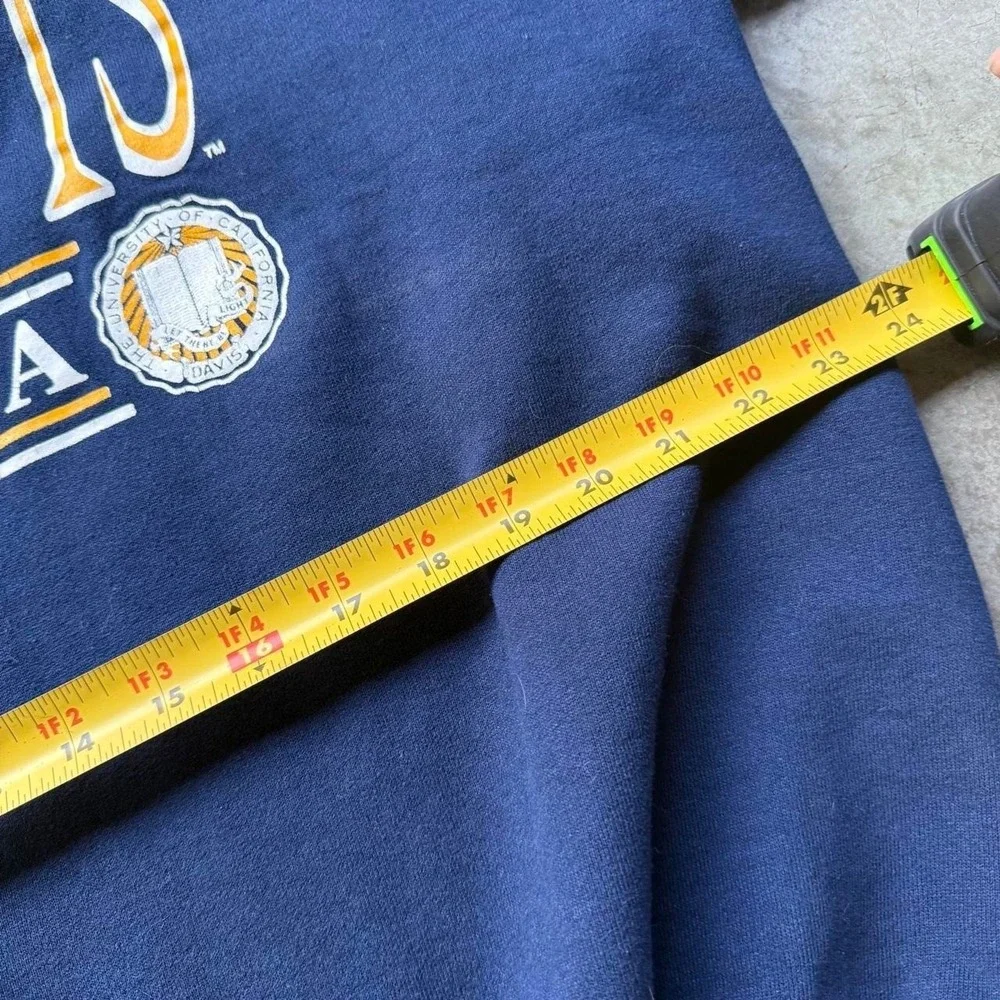 Vintage 90s UC Davis California College Spellout Campus Crewneck Sportswear